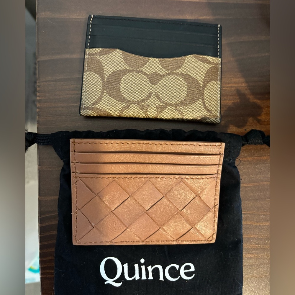 Coach and Quince cardholder bundle